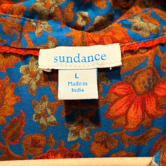 Sundance Poppy Button Down Shirt- Large - Picture 3 of 5
